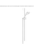 Wall-mounted shower head with handle Hassel