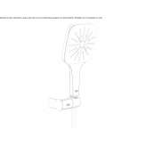 3-jet hand shower with handle Scaesti