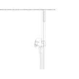 Wall-mounted shower head with hose Elkhovo