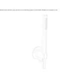 Stainless steel wall shower with hose Demonte