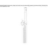 Stainless steel wall shower Pedasi