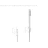 Wall-mounted shower head with hose Hassel