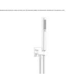 Wall-mounted shower head with hose Hassel