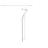 Wall-mounted shower head with handle Hassel