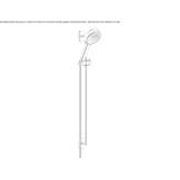 Wall-mounted shower head with handle Hassel