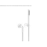 Wall-mounted shower with individual rosettes Hassel
