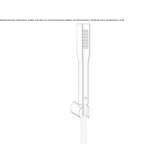 Wall shower with hose and holder Prosto