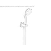 Wall-mounted 2-stream shower head with handle Livyntsi