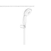 3-stream wall shower with handle Livyntsi