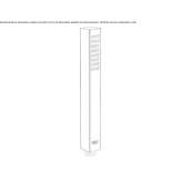 Single-jet hand shower with anti-limescale system Sarbi