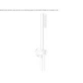 Wall-mounted shower head with handle Osychky
