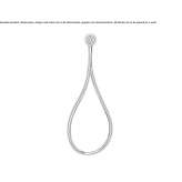 Brass wall-mounted shower head with hose Maaninka