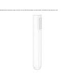 Shower head made of chrome-plated brass with an anti-limescale system Ballarat