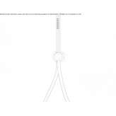 Stainless steel wall shower with handle Usicayos