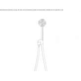 Wall-mounted shower head with handle Schladen