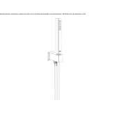 Wall-mounted shower head with hose Sarbi