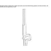 ABS shower head with handle Ararat