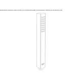 Single-jet hand shower with anti-limescale system Sarbi