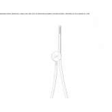 Stainless steel wall shower with handle Mondejar