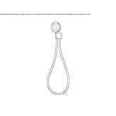 Stainless steel wall shower with handle Lalor