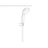 Wall-mounted 2-stream shower head with handle Livyntsi