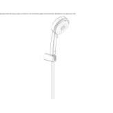 3-jet spray head with hose and handle Cluses