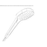 Hand shower with 1 jet, chrome-plated, brass Pradera