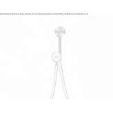 Stainless steel wall shower with handle Mondejar
