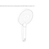 3-jet hand shower Sacu