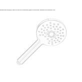 3-jet ABS hand shower Byram