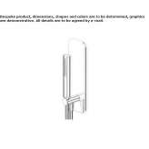 Brass wall-mounted shower head with hose Beznea