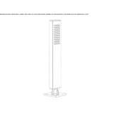 Chrome-plated brass shower head with bathtub hose Osiek