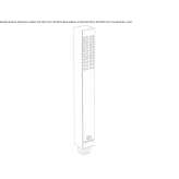 Plastic hand shower with 1 jet Sacu