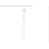 Stainless steel wall shower with hose Lalor