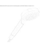 Hand shower in chrome-plated brass Abbekerk