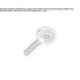 ABS hand shower with 1 jet Loiching