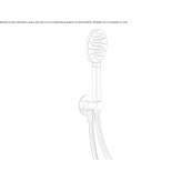 Hand shower in ABS, wall-mounted, with 1 jet Feyzin