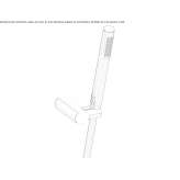 Wall-mounted shower head with handle Etriche