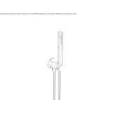 Wall-mounted shower head with handle Peshkovo