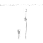 Hand shower with hose and handle Putyla