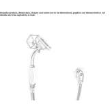 Wall shower with hose and holder Benimodo