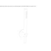 Stainless steel wall shower with handle Demonte