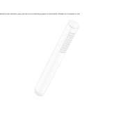 Single-jet stainless steel hand shower with anti-limescale system Demonte