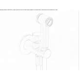 Brass shut-off valve for wall mounting Melres