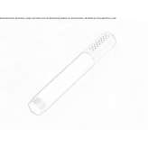 Brass shower head with 1 jet Melres