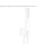 Brass wall-mounted shower head with handle Claix