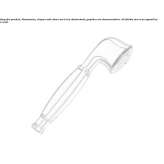 Resin hand shower with 1 jet Veroia