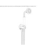 Wall-mounted shower head with handle Ancone
