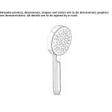 ABS hand shower with 1 jet Hennepin