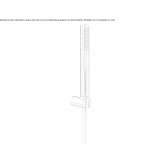 Brass wall-mounted shower head with handle Corfu